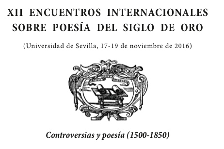 XII Encuentros internacionales sobre Poesía del Siglo de Oro