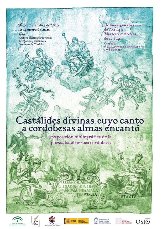 Exposición bibliográfica «Castálides divinas, cuyo canto a cordobesas almas encantó»