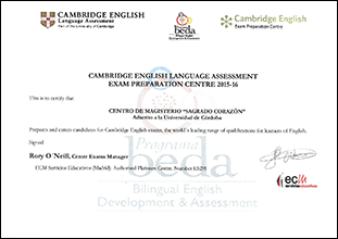 Certificado de Acreditación en Inglés