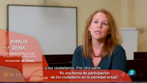 La investigadora de la Universidad de Córdoba Amalia Reina durante la primera temporada de Universo Sostenible