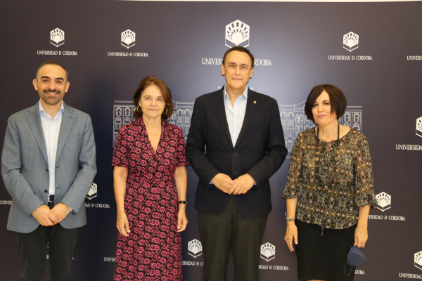 De izquierda a derecha: Alfonso Zamorano, Celia Fernández, José Carlos Gómez y Mª Carmen Liñán.
