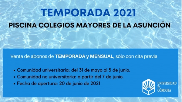 Apertura de la piscina de los Colegios Mayores de la Asunción