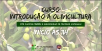 Cartel del curso de Olivicultura en Brasil