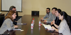 Imagen de la reunión con la delegación china.