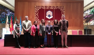 Miembros de la Oficina de Relaciones Internacionales de la UCO con representantes de instituciones  de países asociados.