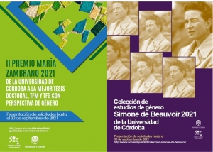 La Unidad de Igualdad abre las convocatorias para participar en el II Premio María Zambrano y la colección Simone de Beauvoir