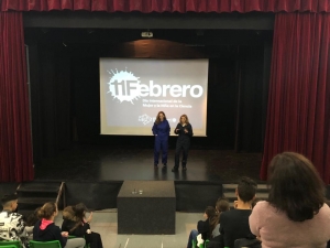 María Dolores Redel y Sara Pinzi durante las &#039;Charlas 11F&#039; 2019