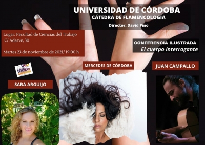 Cartel de la conferencia de Mercedes de Córdoba