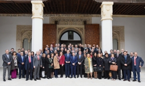 Foto de familia de los rectores y rectoras de España