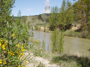 Central Nuclear de Trillo vista desde el río Tajo