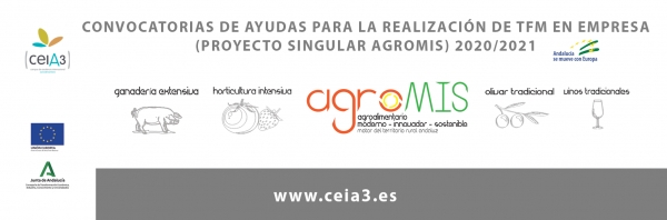 El ceiA3 adjudica nueve becas para la realización del Trabajo Fin de Máster en Empresa en el sector agroalimentario andaluz