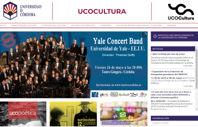 Página web de UCOCultura.
