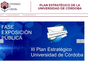 Abiertas a exposición pública las líneas fundamentales del III Plan Estratégico de la Universidad de Córdoba