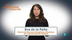 La investigadora Eva de la Peña durante la emisión de &#039;La Universidad Responde&#039;