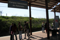 Apeadero de tren en el Campus de Rabanales.