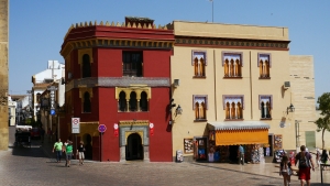 Imagen de la plaza del Triunfo, junto a la Mezquita de Córdoba. 