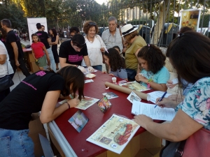 Ayudantes del Ratón Pérez durante la campaña de recogida de dientes en la pasada edición de La Noche Europea de los Investigadores.