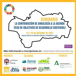 El seminario “La contribución de Andalucía a la Agenda 2030 de Objetivos de Desarrollo Sostenible&quot; abordará el tránsito de Andalucía al desarrollo sostenible