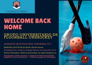Welcome back home, el grupo de floorball unihockey universitario, reanuda sus quedadas