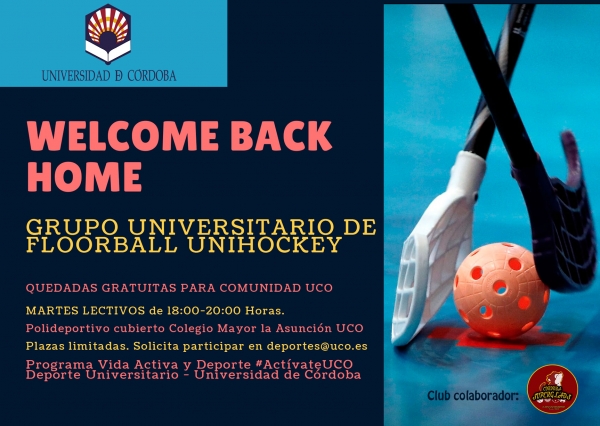 Welcome back home, el grupo de floorball unihockey universitario, reanuda sus quedadas