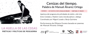 Imagen de la obra inaugural del ciclo “Entre Córdoba y Madrid. Canto interdisciplinar y diálogo”