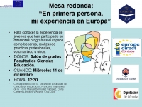 Mesa redonda en Ciencias de la Educación sobre experiencias europeas
