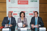 Crue Universidades Españolas, Santander y CEPYME convocan 5.000 becas de prácticas profesionales remuneradas en pymes