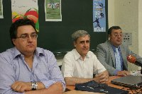 Manuel A. Amarao, Juan José Badiola y Antonio arenas en el V Curso de Seguridad Alimentaria y Sanidad Animal