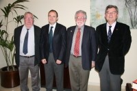 De izquierda a dcha. Enrique Aguilar, Felipe Garcia, Jesus Fernandez Tresguerres y Federico Garrido