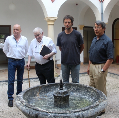 Joaquín Roses, Antonio Gamoneda, Pablo Rabasco y Juan Pastor