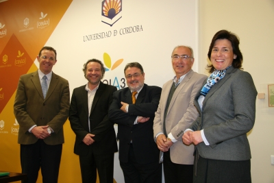 De izq. a dcha: Eulalio Fernández Ramón López, Jose Naranjo, Antonio Vallejo y Maria Angeles Jordano