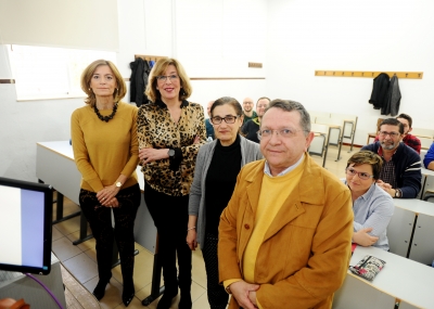 De izquierda a derecha, Ana Verdú, Julieta Mérida, Soledad Gómez y Juan Nevado