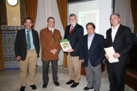 De izq a dcha: Sebastián Carrión, Juan Antonio Devesa, Jose Manuel Roldán, Eugenio Domínguez y Fernando López Mora
