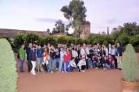 Foto de familia  de los niños participantse en el programa Estalmat-Andalucía