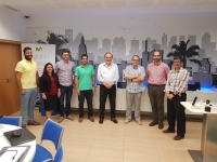 Miembros de Fiware Zone Málaga y de la Universidad de Córdoba tras la reunión.