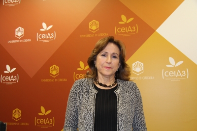 La nueva directora de la Unidad de Igualdad de la Universidad de Córdoba, antes de la presentación del programa de activiadades