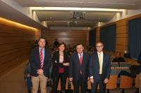 De izq. a dcha., Diego Gil Barroso, Carmen Tarradas Iglesias y Francisco José Zurera Aragón