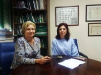 Las investigadoras Carmen Galán y Herminia García Mozo