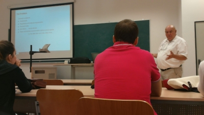 El profesor Schwetlick durante su seminario