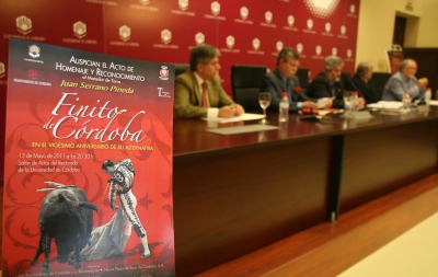 Presentación del acto de homenaje y reconocimiento a Finito de Córdoba