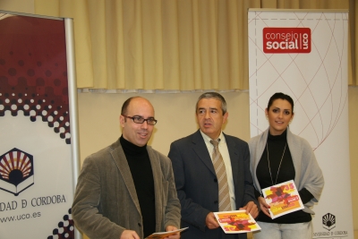 De izq a dcha:Luis Medina, Melchor Guzmán y Carmen González