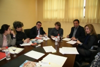 Integrantes de las delegaciones marroquí y española en la firma del acuerdo sobre género