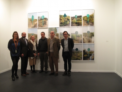 De izda. a dcha., Carolina Alarcn, Manuel Torres, Pilar Citoler, Jorge Yeregui, Alfonso de la Torre y Julio Criado en ARCO 2013.