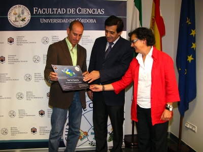 De izqda. a dcha, Alberto Redondo,Manuel Blázquez y María Teresa Roldán 