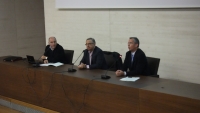 De izq a dcha, Antonio Vallejo, Manuel Pérez y Carlos Márquez