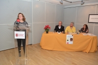 María Rosal Nadales durante la entrega del Premio Nacional de Poesía José Hierro.