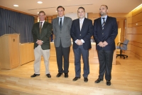 De izq. a dcha, Rafael Medina, José Carlos Gómez Villamando, Fernando Quero y Enrique Quesada
