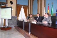 De izquierda a derecha, Antonio Ruiz Olmos, José Carlos Gómez Villamandos y Eulalio Fernández Sánchez