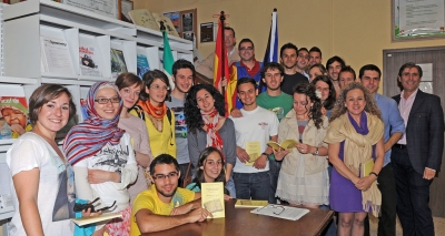 Estudiantes y tutores Erasmus celebran en Medicina el Dia de Europa