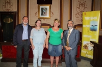 De izq. a dcha. Jose Maria Fernández, Evangelina Rodero, Aurora Rubio y Miguel Moreno